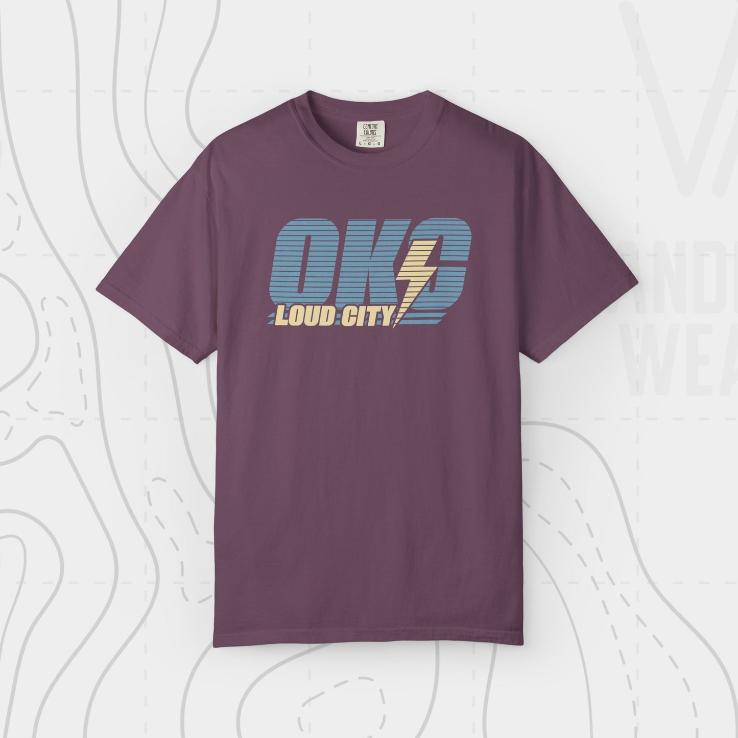 OKC Loud City Stripes Tee | Oklahoma City Basketball