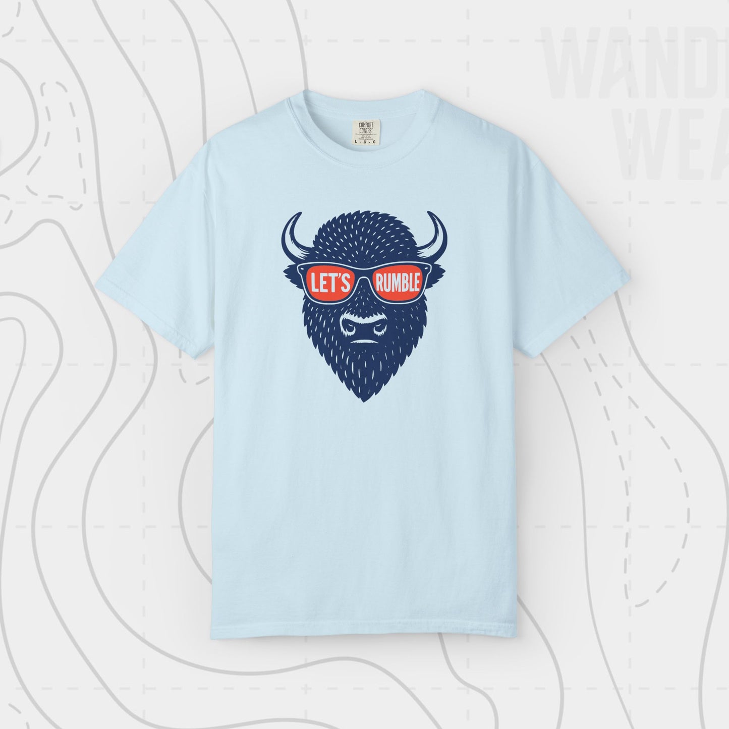 Let’s Rumble Bison Sunglasses Tee – Oklahoma City Proud