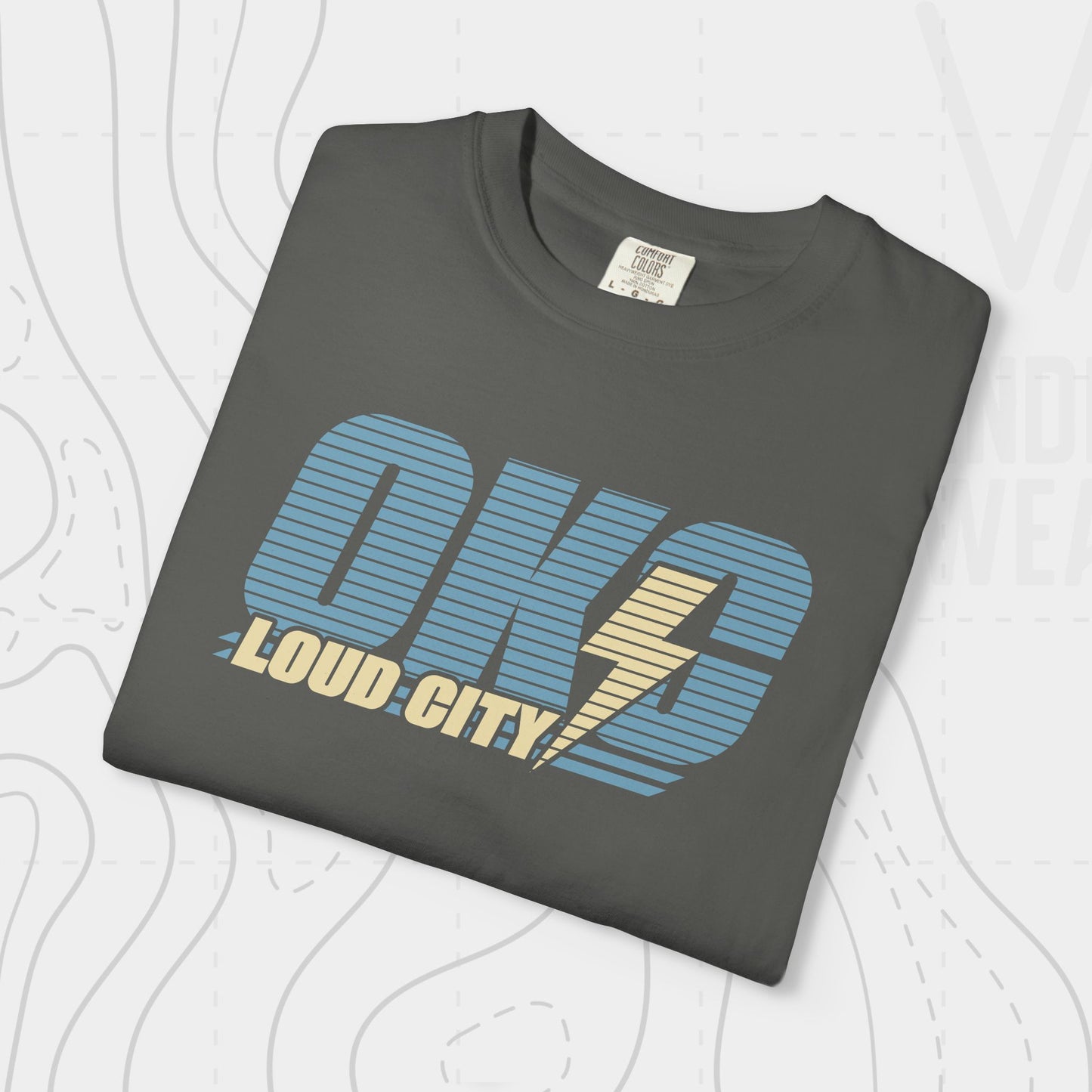 OKC Loud City Stripes Tee | Oklahoma City Basketball