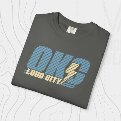 OKC Loud City Stripes Tee | Oklahoma City Basketball