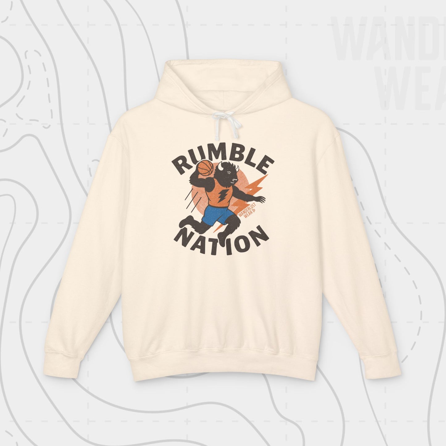 Rumble Nation Vintage OKC Basketball  WanderlustWear.Co