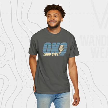 OKC Loud City Stripes Tee | Oklahoma City Basketball