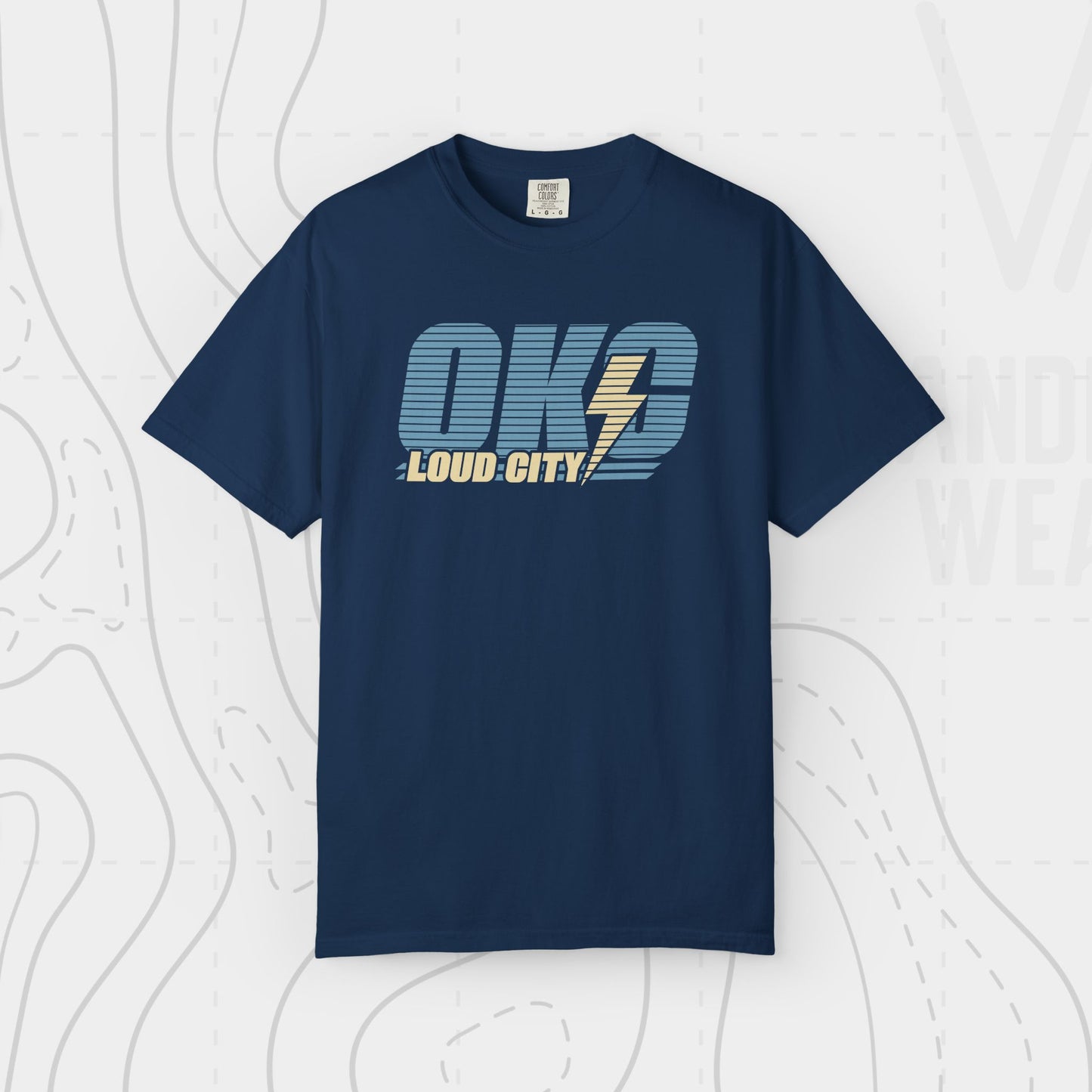 OKC Loud City Stripes Tee | Oklahoma City Basketball