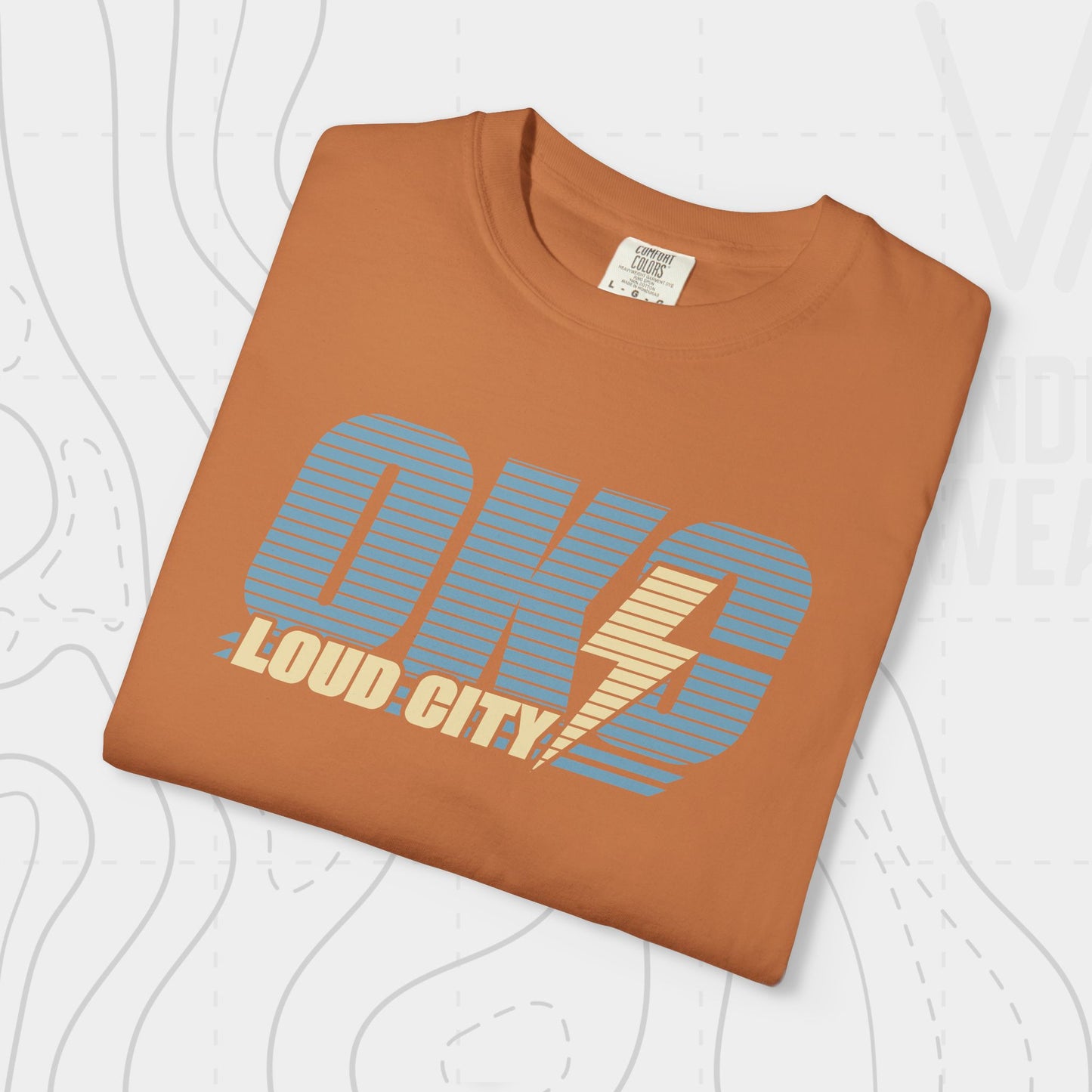 OKC Loud City Stripes Tee | Oklahoma City Basketball
