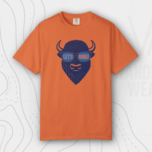 Let’s Rumble Bison Sunglasses Tee – Oklahoma City Proud