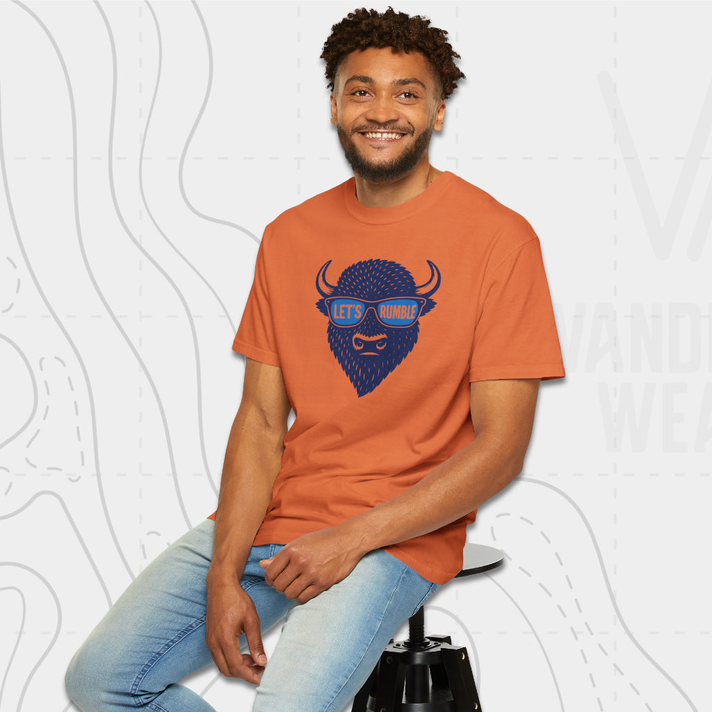 Let’s Rumble Bison Sunglasses Tee – Oklahoma City Proud