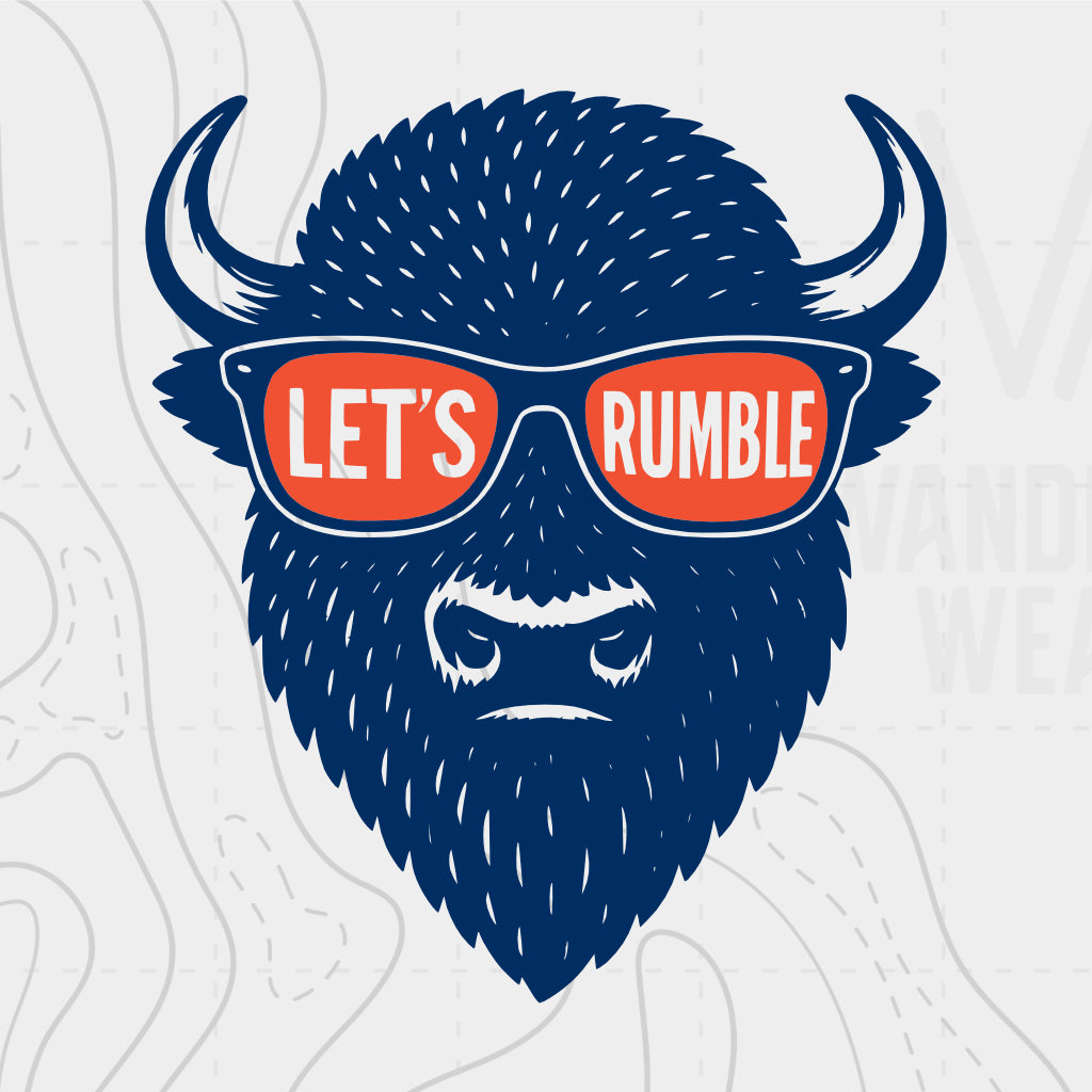 Let’s Rumble Bison Sunglasses Tee – Oklahoma City Proud