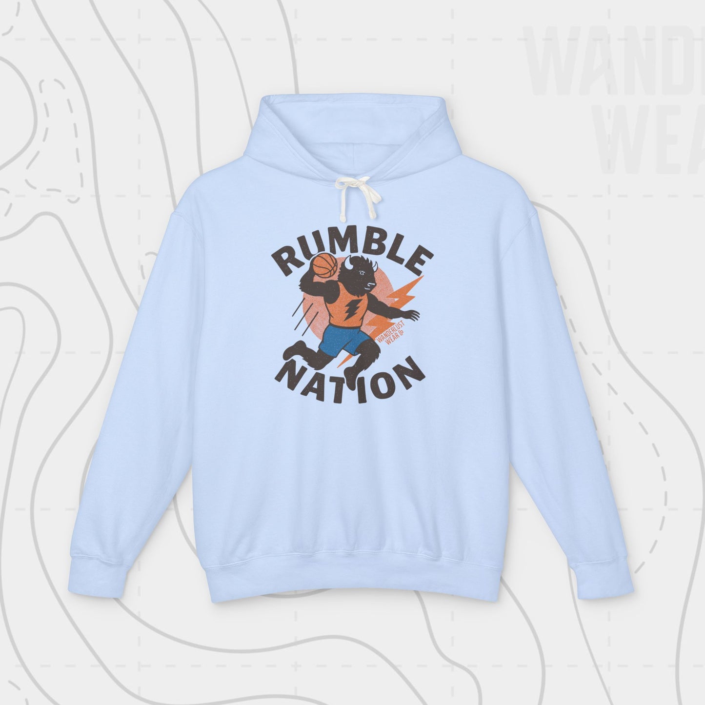 Rumble Nation Vintage OKC Basketball  WanderlustWear.Co