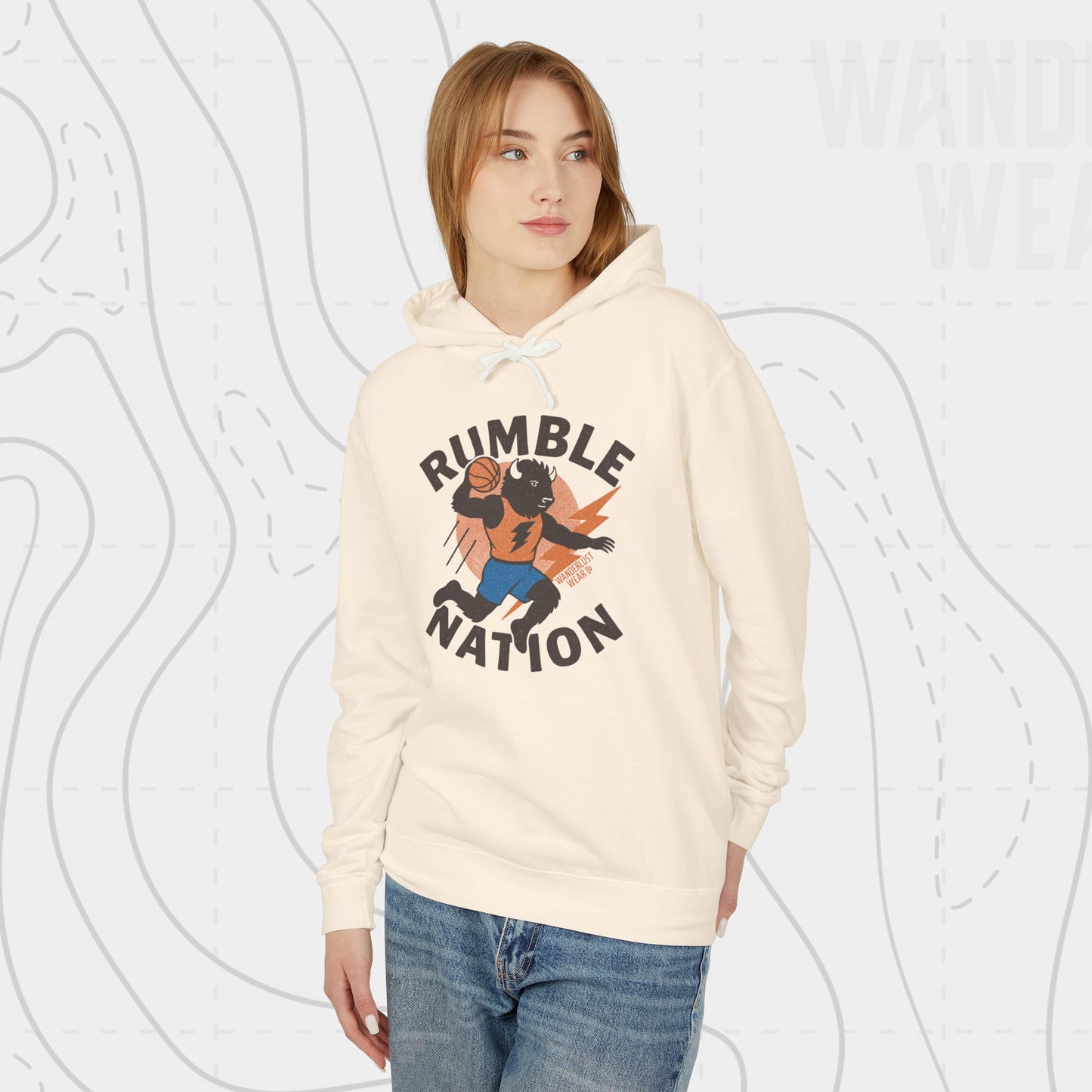Rumble Nation Vintage OKC Basketball  WanderlustWear.Co