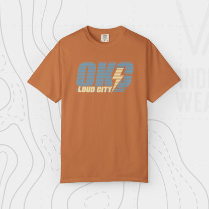 OKC Loud City Stripes Tee | Oklahoma City Basketball