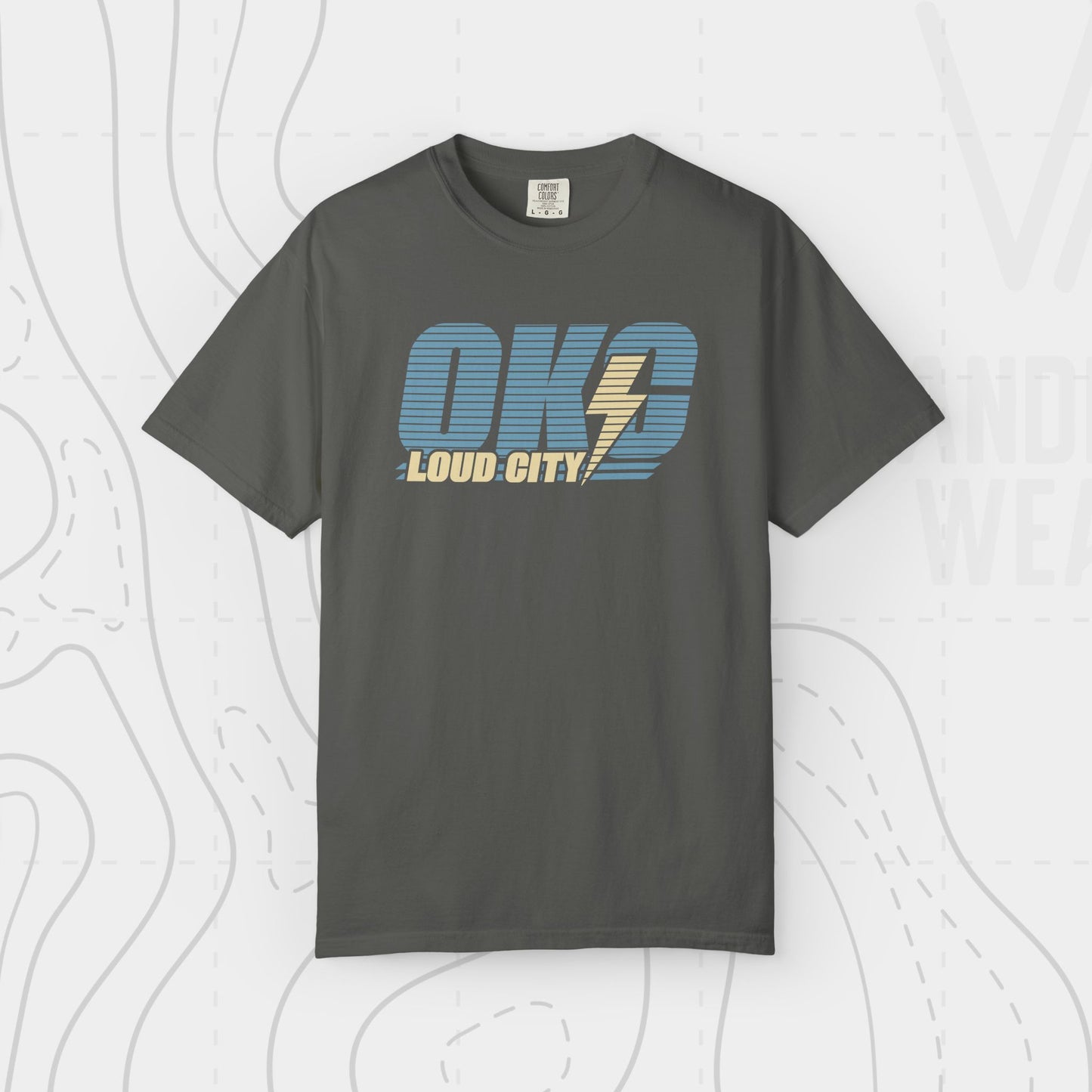 OKC Loud City Stripes Tee | Oklahoma City Basketball
