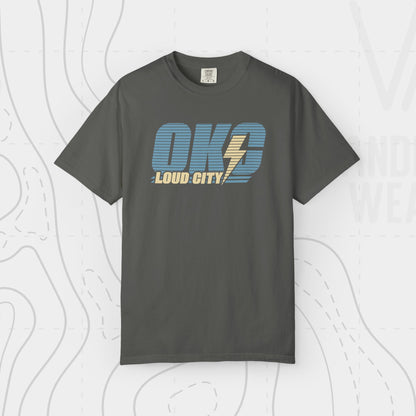 OKC Loud City Stripes Tee | Oklahoma City Basketball