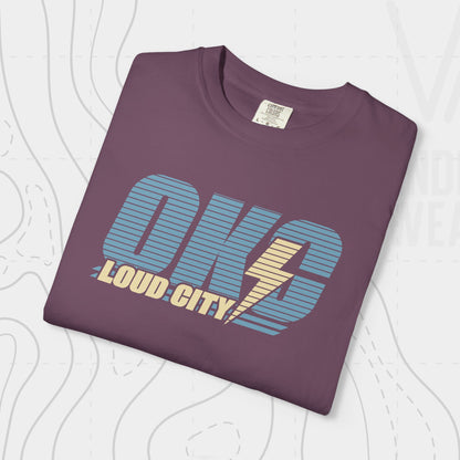OKC Loud City Stripes Tee | Oklahoma City Basketball