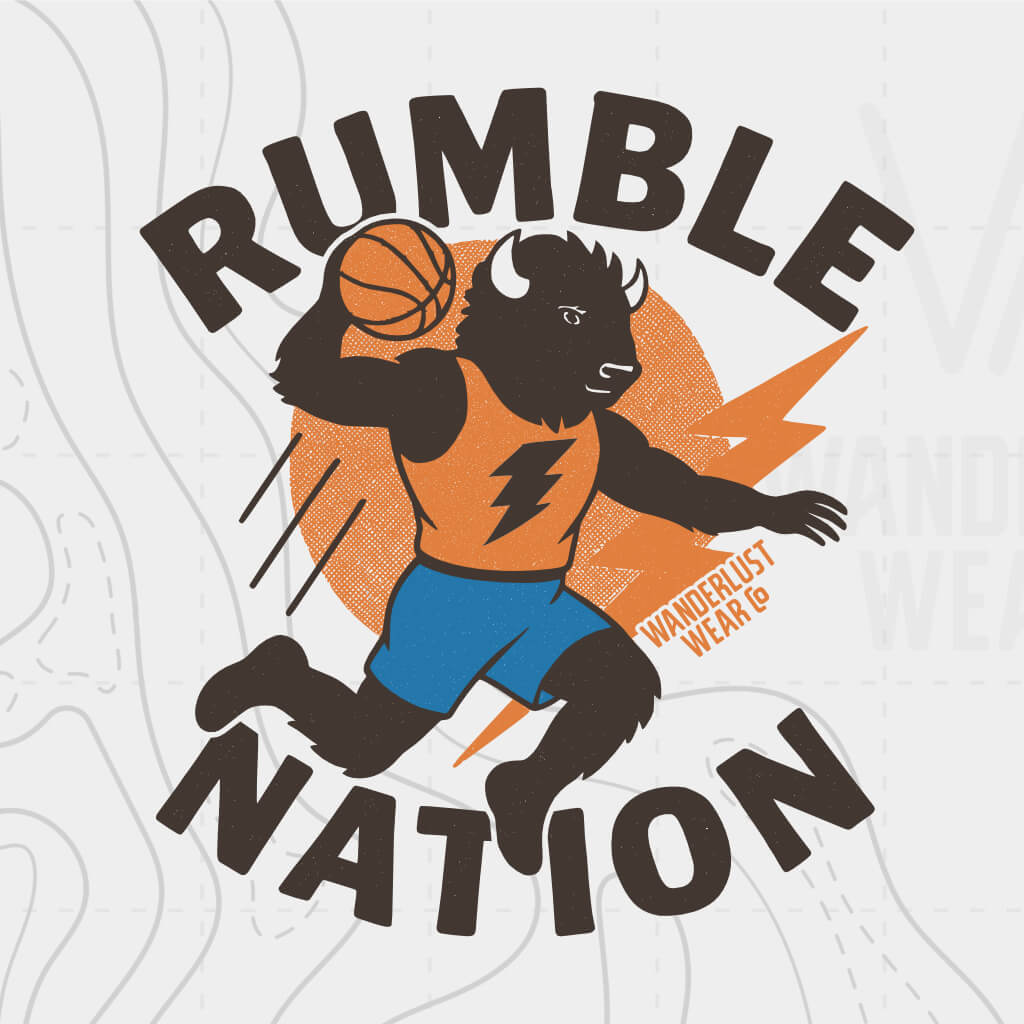 Rumble Nation Basketball Hoodie | Oklahoma City